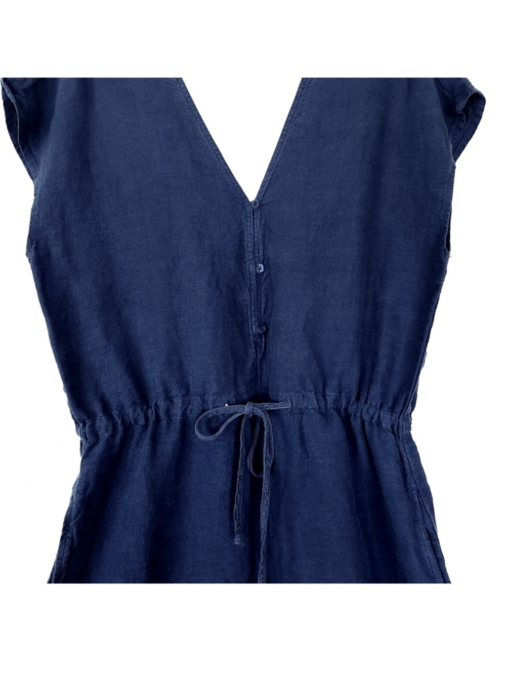 Anthropologie cloth & stone linen crop jumpsuit size Medium